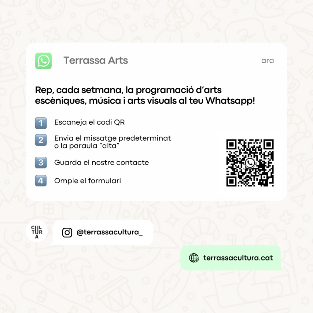 WhatsApp Terrassa Arts | Terrassa Cultura