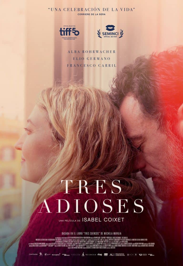Cartell pel·licula Tres Adioses | Cicle Gaudí | Terrassa Cultura